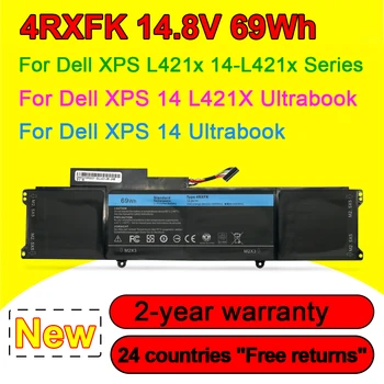 4RXFK Nešiojamas Baterija Dell XPS 14 L421X 14 Ultrabook-L421x L421x Serijos Pakeisti C1JKH FFK56 14.8 V 69Wh