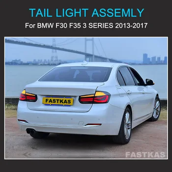 1 Pora LED Uodegos Šviesos Surinkimo BMW 3 Seires F30 F35 2013-2019 Tailamps Plug and Play LED Dinaminis Posūkio Galiniai Žibintai