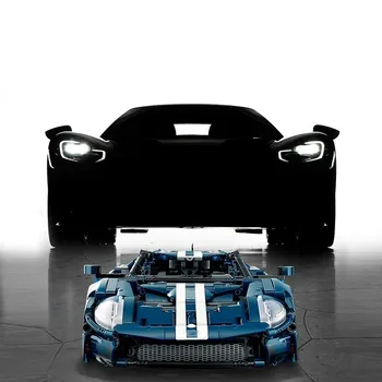 Techniniai Forded GT Miestas Greičio Lenktynių Automobilio Blokai SS 42154 Plytų Super Sportinių Automobilių Modelį Berniukai Asamblėjos Žaislai Vaikas Dovanos