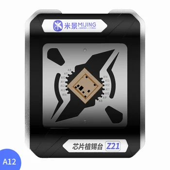 Mijing Z21 Universal CPU Reballing Trafaretas Platforma, iPhone A8/A9/A10/A11/A12/A13/A14 IC Chip Sodinimo Alavo Šabloną Rungtynių
